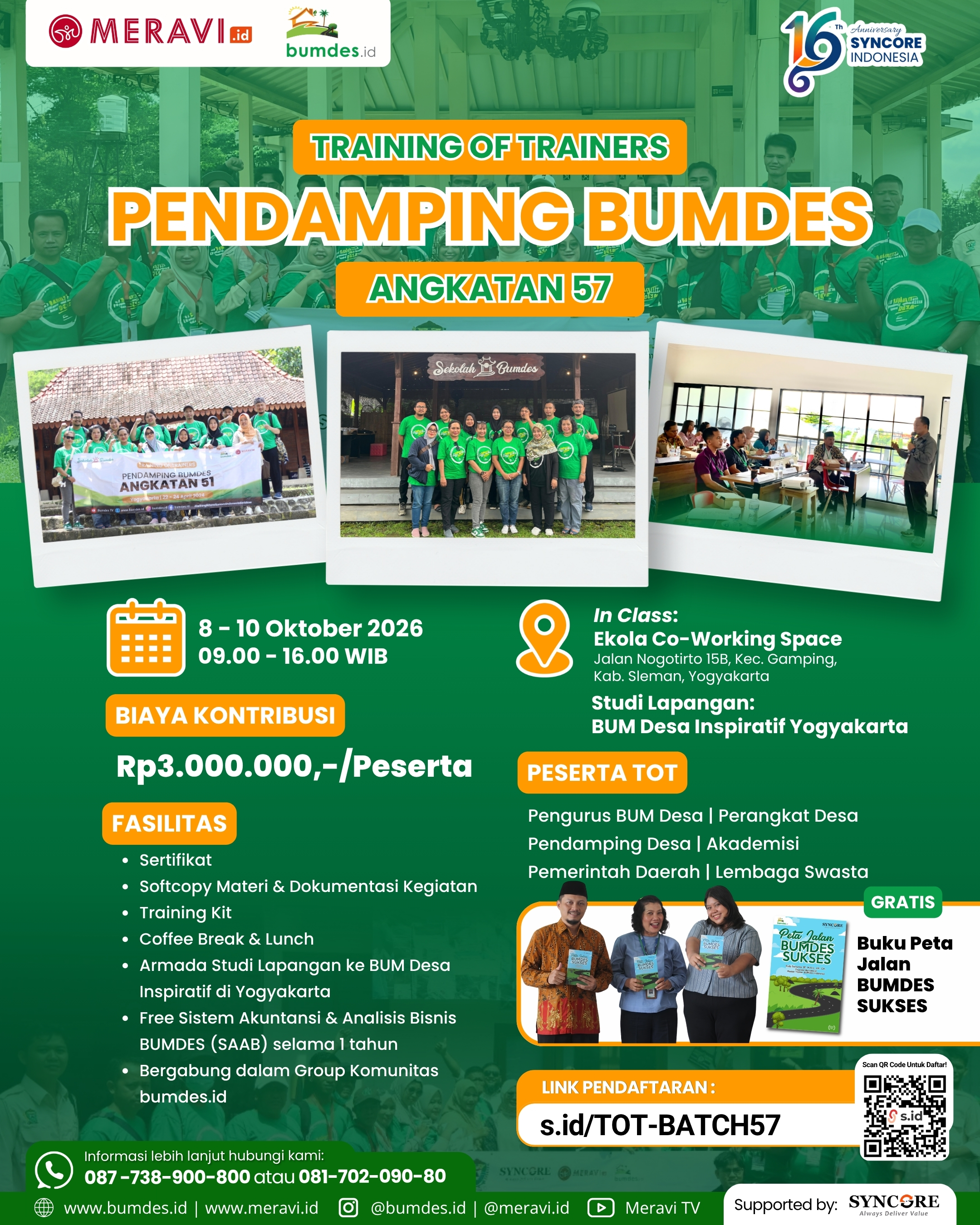 Training of Trainers (ToT) Pendamping BUMDes Angkatan 57
