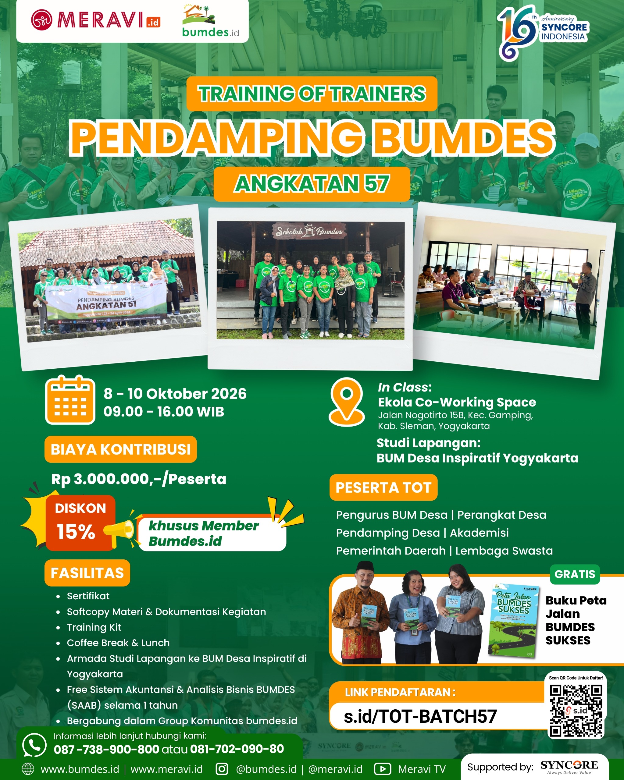 Training of Trainers (ToT) Pendamping BUMDes Angkatan 57